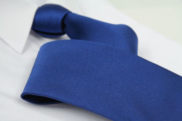 Krawatte Uni Saphirblau