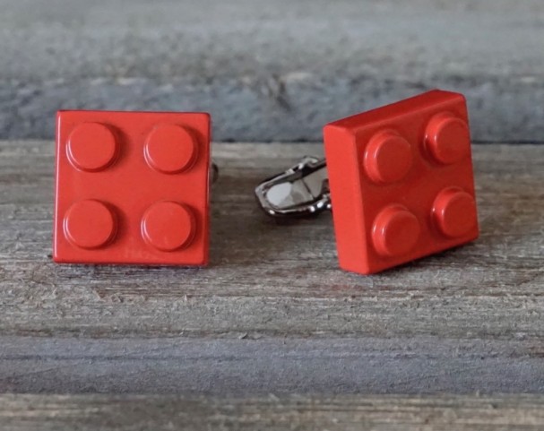 Manschettenknöpfe Rot Lego 10
