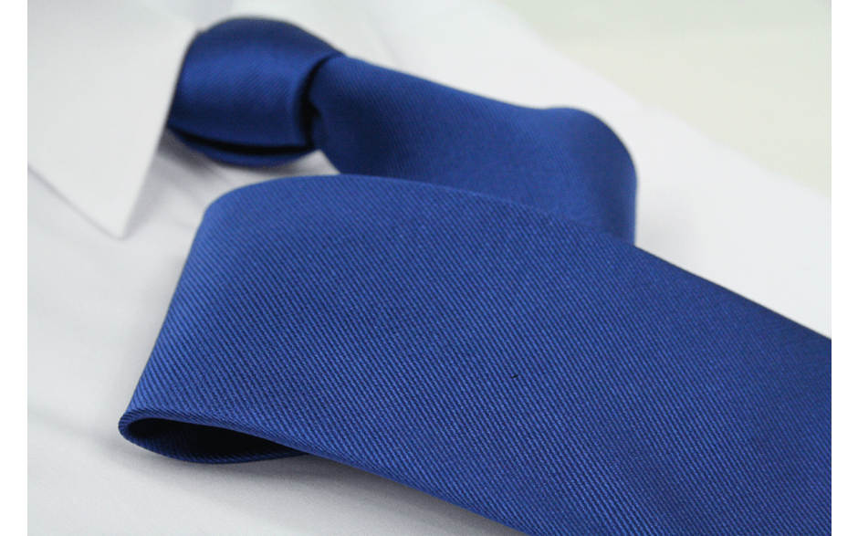 Krawatte Uni Saphirblau