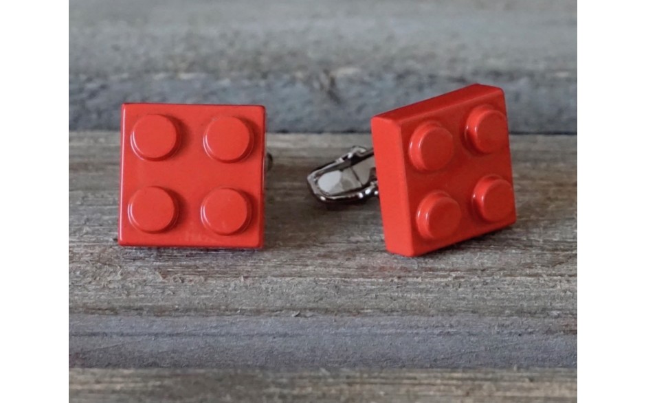 Manschettenknöpfe Rot Lego 10