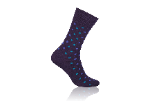 Socken Punkte Violett-Grün