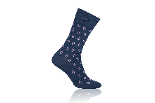 Socken Raute Blau mit Violett